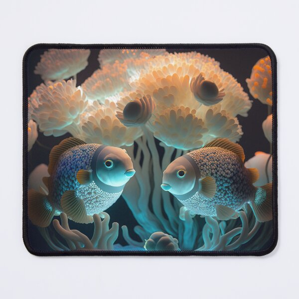 Item preview, Flashlight fishes AI Photos / bioluminescent fish / luminous 16 designed and sold by jetaiart.