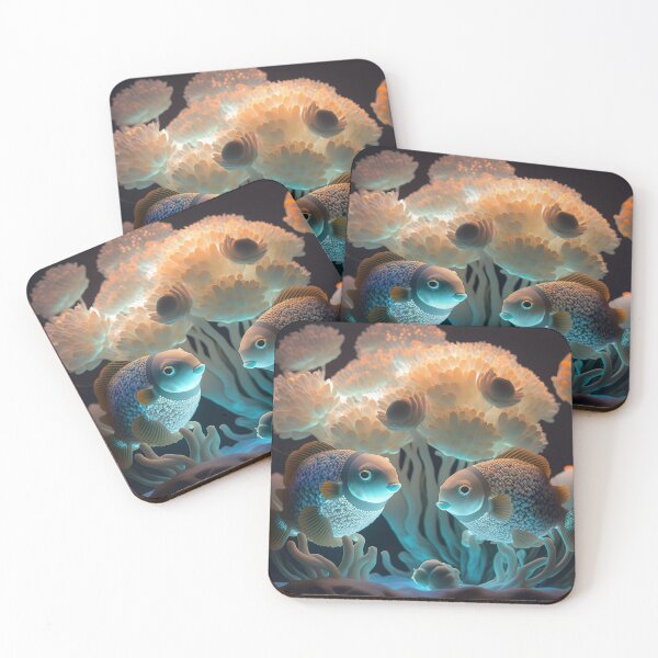 Item preview, Flashlight fishes AI Photos / bioluminescent fish / luminous 16 designed and sold by jetaiart.