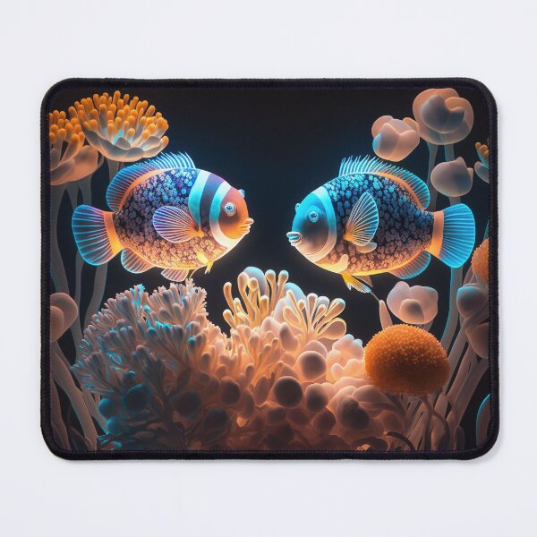Item preview, Flashlight fishes AI Photos / bioluminescent fish / luminous 17 designed and sold by jetaiart.