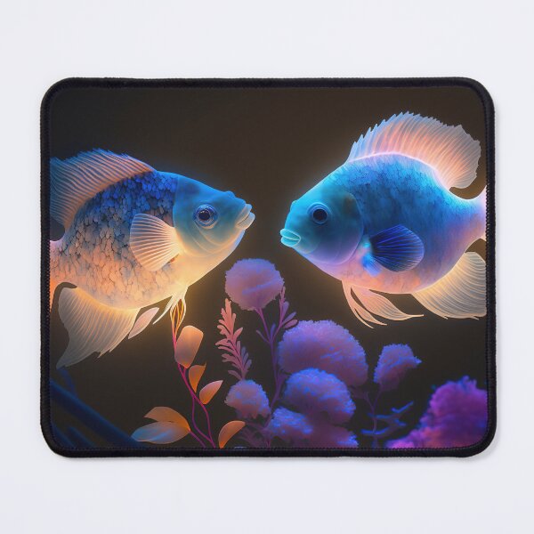 Item preview, Flashlight fishes AI Photos / bioluminescent fish / luminous 18 designed and sold by jetaiart.