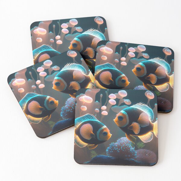 Item preview,  Flashlight fishes AI Photos / bioluminescent fish / luminous 19 designed and sold by jetaiart.