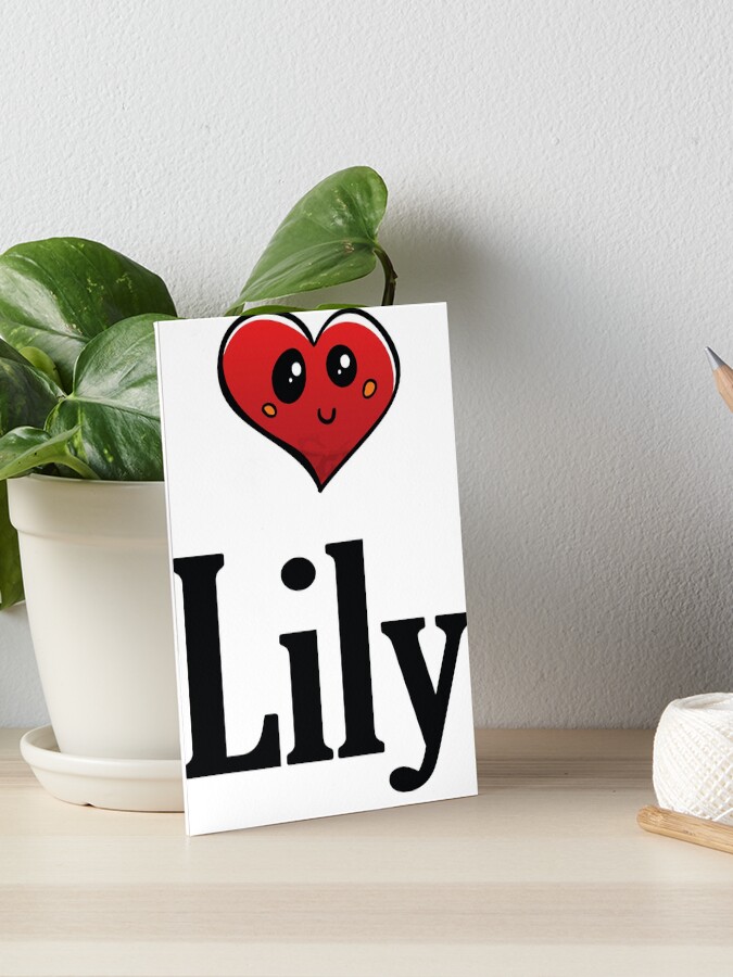 Lily Cute Heart My Name Is Lily!
