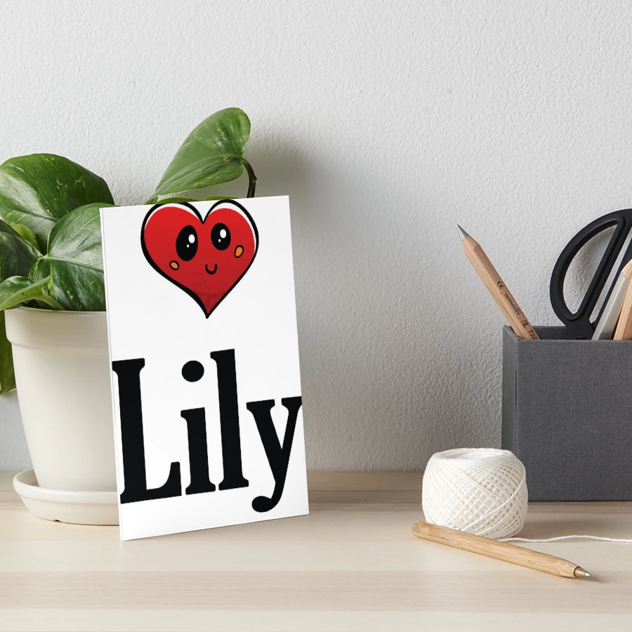 Lily Cute Heart My Name Is Lily!