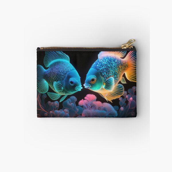Item preview, Flashlight fishes AI Photos / bioluminescent fish / luminous 20 designed and sold by jetaiart.