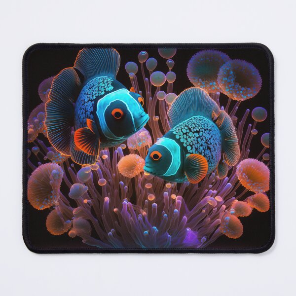 Item preview, Flashlight fishes AI Photos / bioluminescent fish / luminous 21 designed and sold by jetaiart.