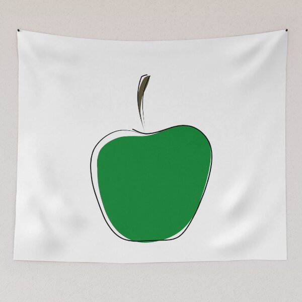 Item preview, Minimalist green apple designed and sold by anycolorart.