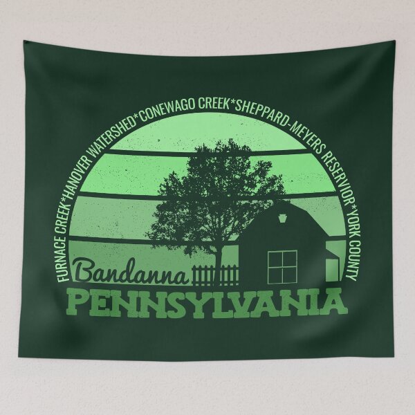 Item preview, Bandanna Pennsylvania Sunset Retro Vintage Local Pride Logo designed and sold by CRHPOD20.