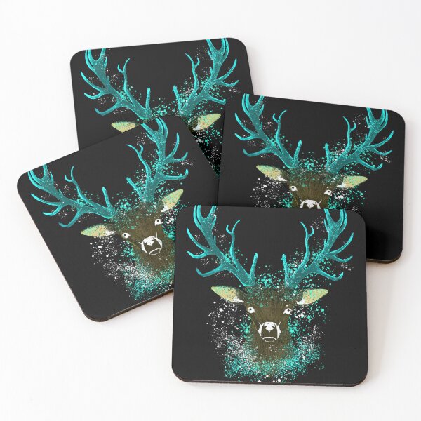 Item preview, Deer colour Cyan  designed and sold by tsbbstudio.