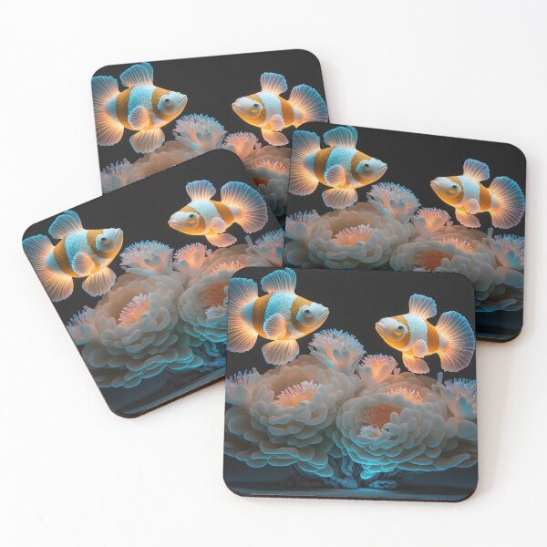 Item preview, Flashlight fishes AI Photos / bioluminescent fish / luminous 23 designed and sold by jetaiart.