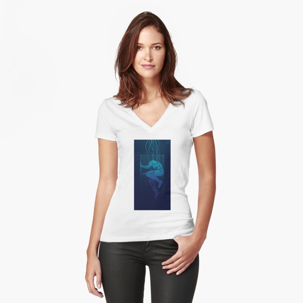 Item preview, Fitted V-Neck T-Shirt designed and sold by BetterGiftStor.