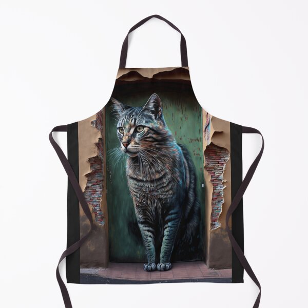 Artikelvorschau, Sensation Street Art G-M-Designs Katze in Wandnische entworfen und verkauft von G-M-Designs.