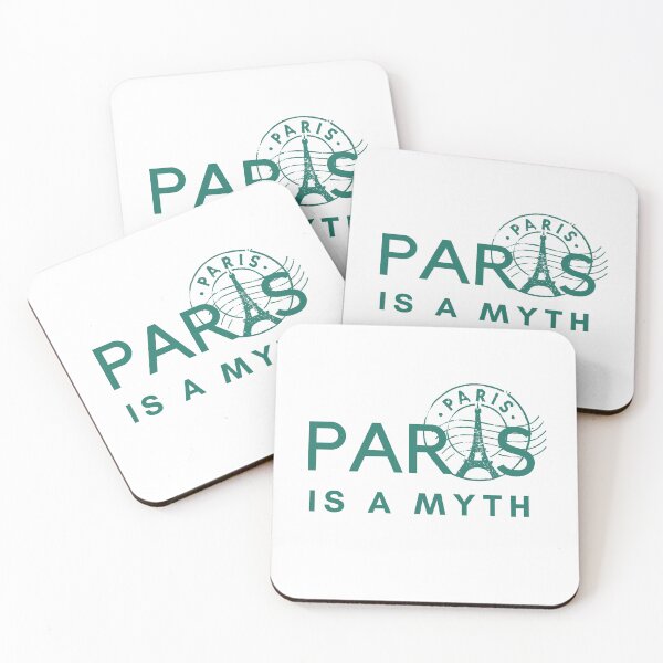 Item preview, Paris Is A Myth - Eiffel Tower Rubber Stamp Design - French Capital City T-Shirt & Gifts For Travelers designed and sold by Kenny789.