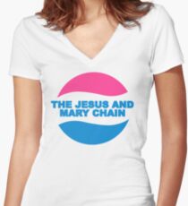JAMC Pepsi Tailliertes T-Shirt mit V-Ausschnitt
