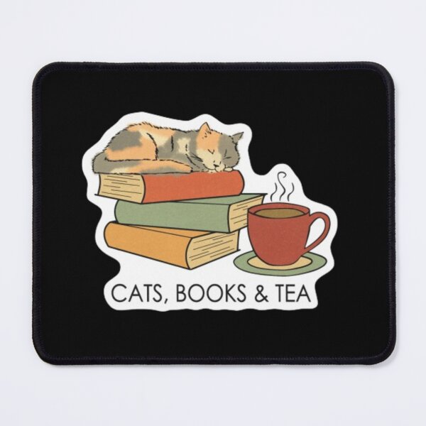 Item preview, Books and tea and cats and social justice designed and sold by khalifakhalifa.