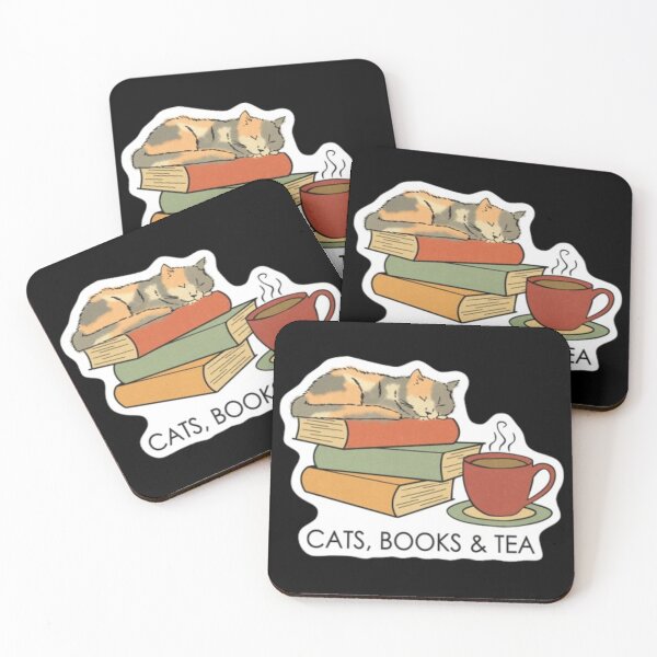 Item preview, Books and tea and cats and social justice designed and sold by khalifakhalifa.