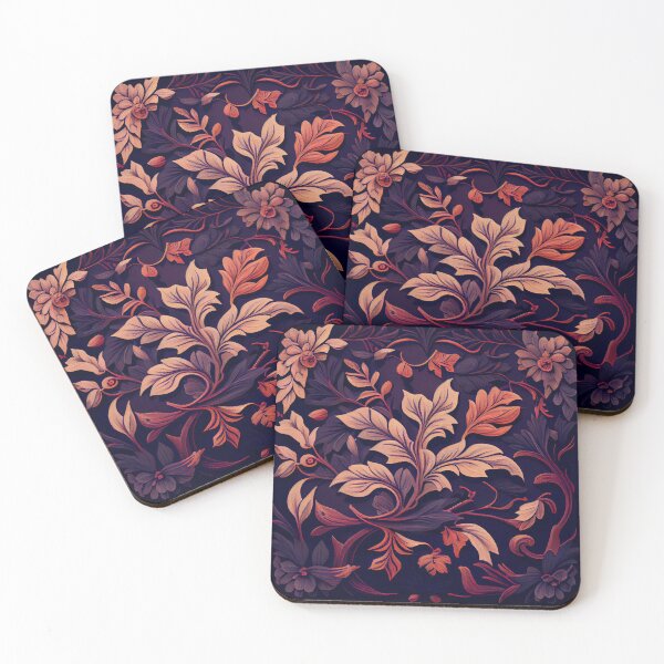 Item preview, Dense Ancient Aesthetic Organic Floral Pattern Digital Painting designed and sold by CodeAndColors.