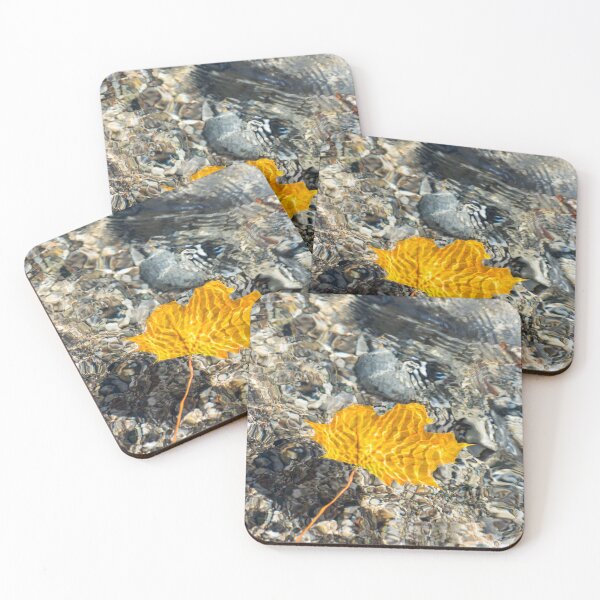 Item preview, Golden Maple Leaf and Mesmerizing Refraction Patterns designed and sold by Georgia Mizuleva.