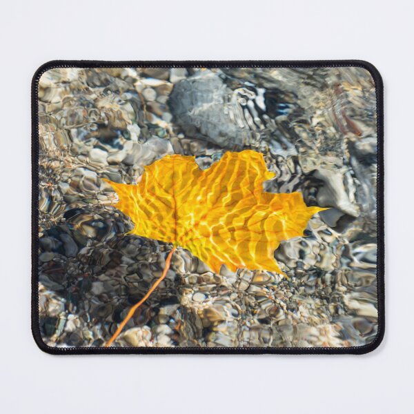 Item preview, Golden Maple Leaf and Mesmerizing Refraction Patterns designed and sold by Georgia Mizuleva.