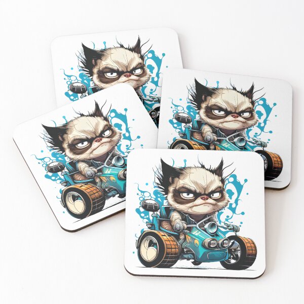 Item preview, illustration of character of cat. Biker. designed and sold by Ariadna de Raadt.