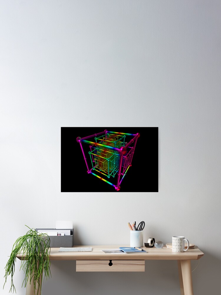 Thumbnail 2 of 3, Poster, Cubenoid basic designed and sold by digitalillusion.