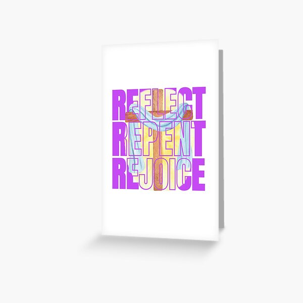 Item preview, Reflect Repent Rejoice Designs for Lent and Easter Season designed and sold by pleasantcustom.