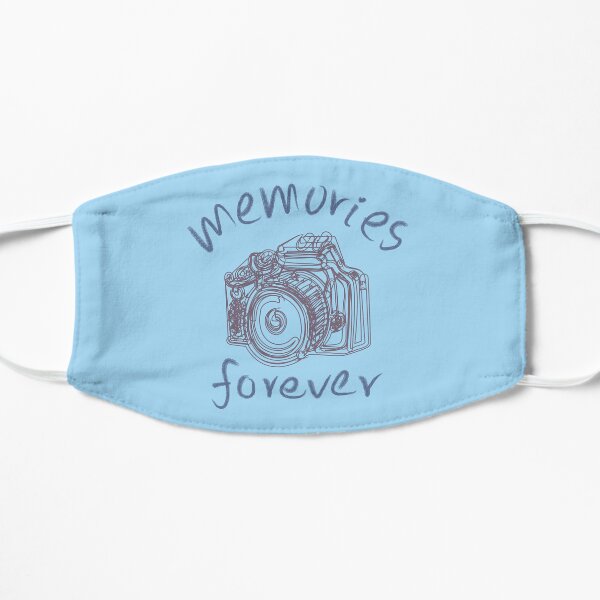 Memories forever - Typographic letter with camera Image Flat Mask