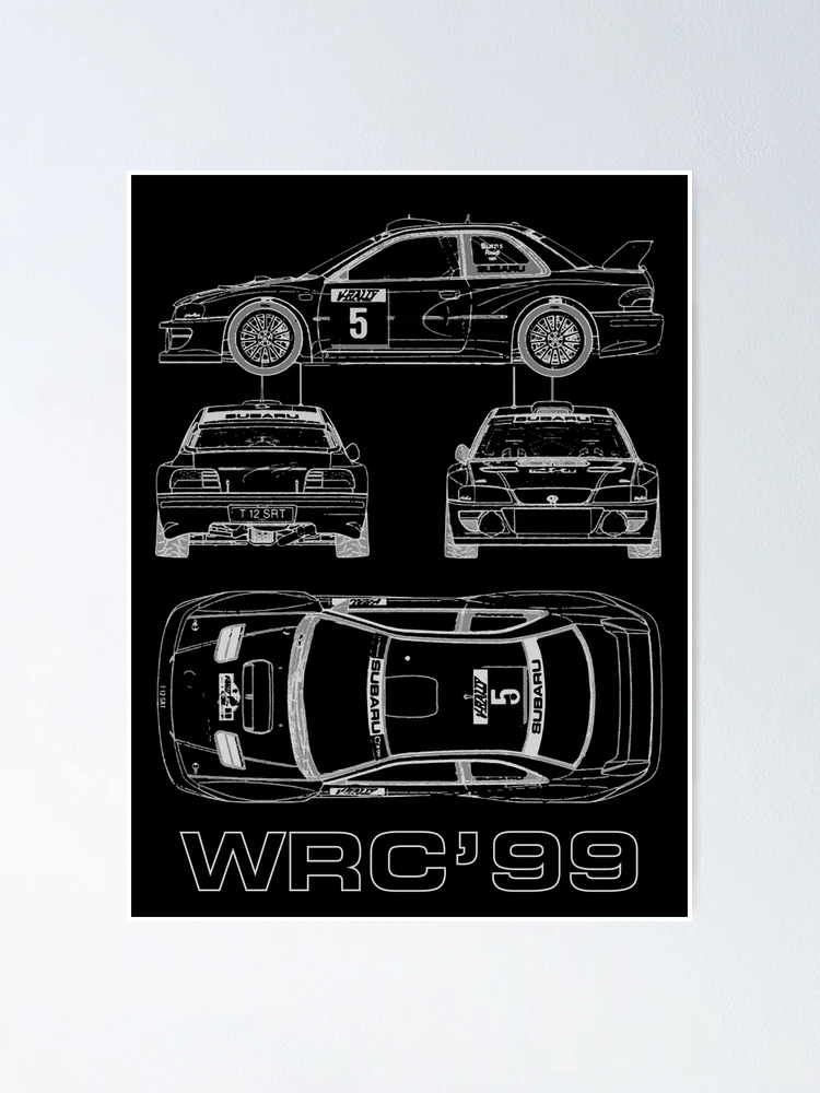 22b 99 WRC GC8 Richard Burns BLUE PRINT JDM coupe group a