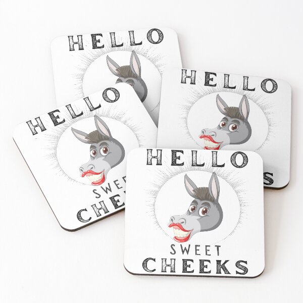 Item preview, Donkey Hello Sweet Cheeks - Funny designed and sold by artfartzzz.