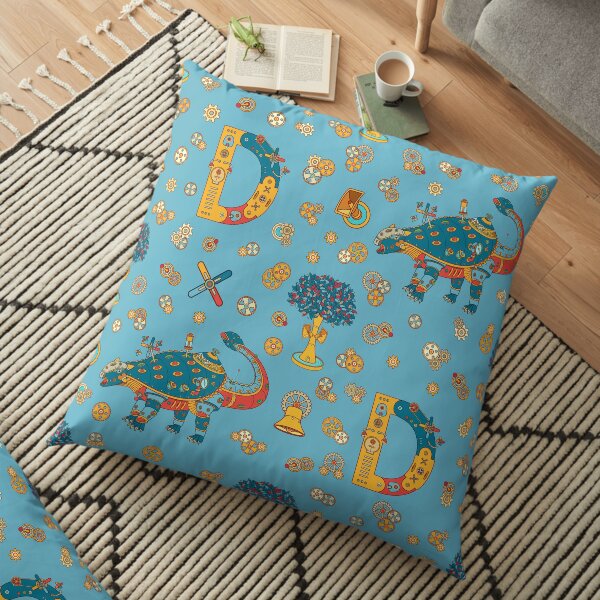 Dinosaur, from the AlphaPod collection Floor Pillow