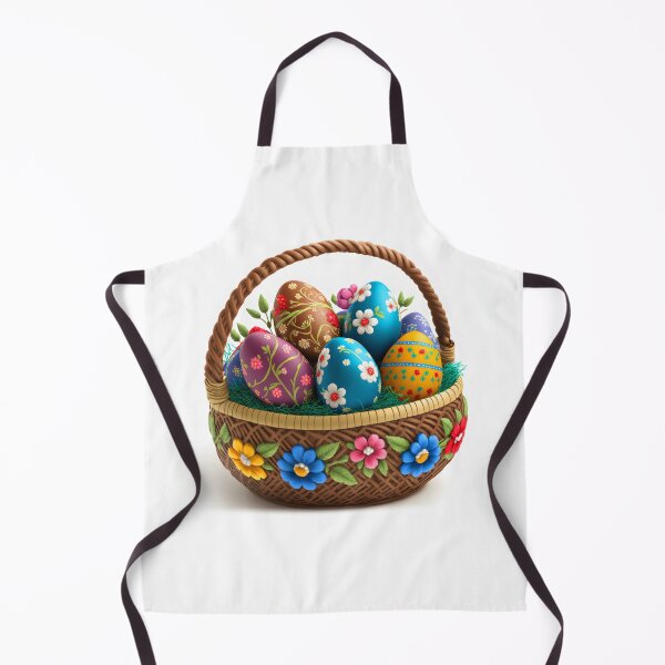 Item preview, Easter basket with colorful Easter eggs designed and sold by AdamPolak.