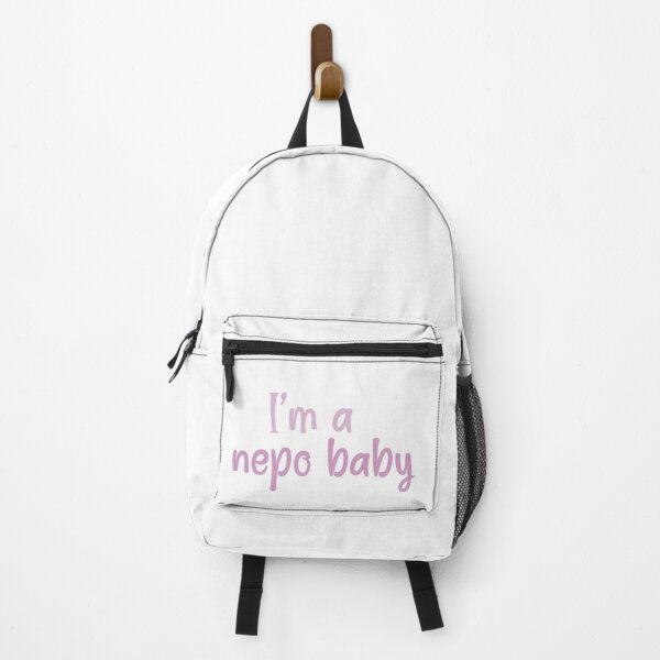 Item preview, I am a Nepo baby - simple pink text design designed and sold by EmeraldeaArt.