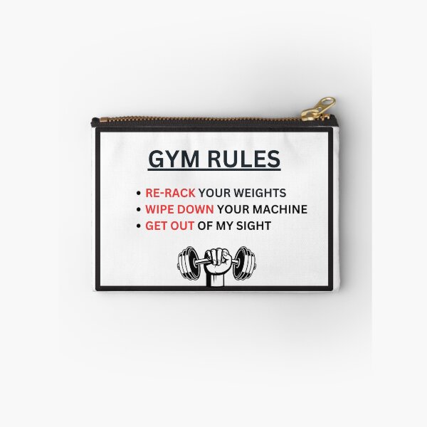 Item preview, Gym Rules, Re rack, Wipe down, Get out designed and sold by Fitness-Passion.