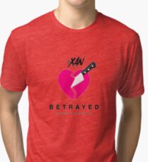 LIL XAN BETRAYED OFFICIAL COVER HIGH QUALITY RENDER Tri-blend T-Shirt