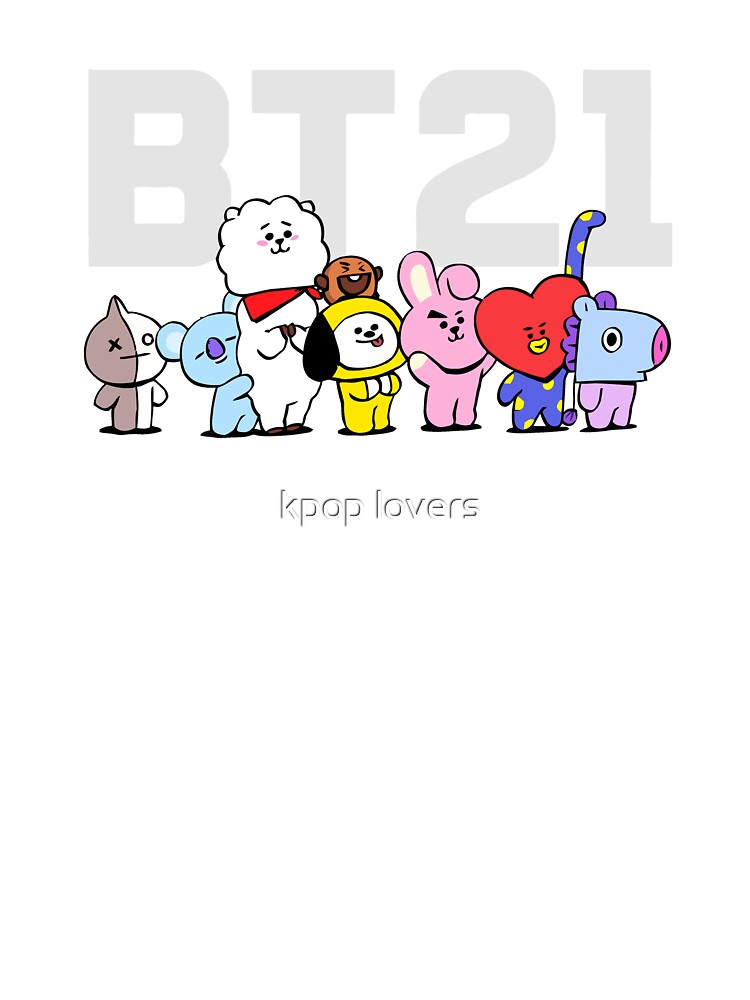 BTS Army BT21 T-shirt, K-pop lovers