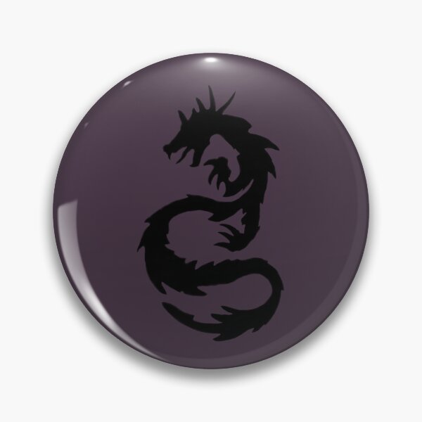 Artikelvorschau, Schwarzer Drache abstraktes Design lila grau verzerrt Tattoo entworfen und verkauft von kattakitty.