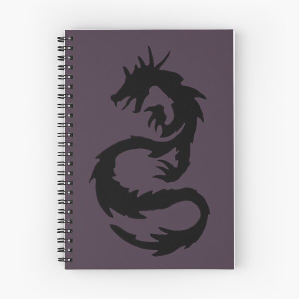 Item preview, Black Dragon Abstract Design Purple Grey Distorted Tattoo designed and sold by kattakitty.