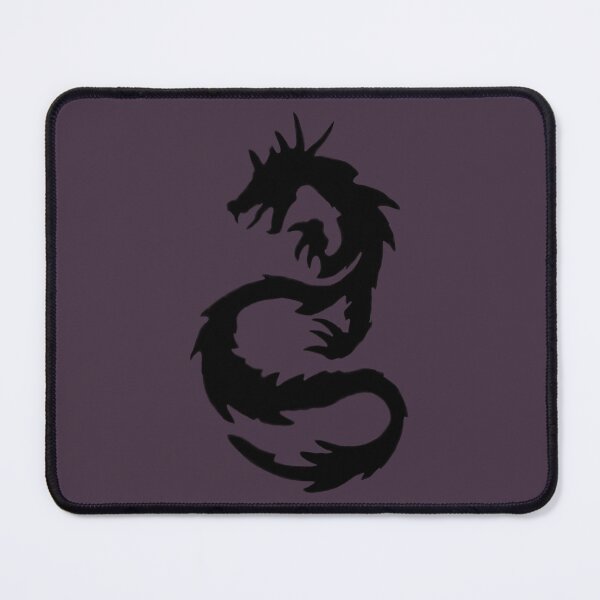 Item preview, Black Dragon Abstract Design Purple Grey Distorted Tattoo designed and sold by kattakitty.