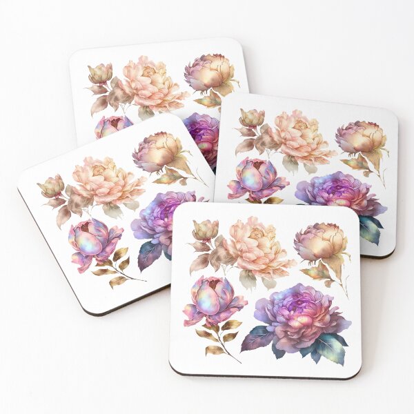 Item preview, Fantastic roses, peonies with shimmering petals designed and sold by Anastasiia Yurevych.