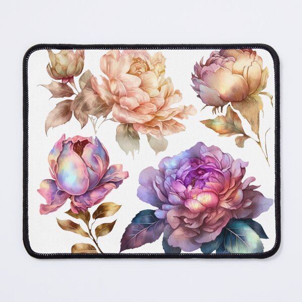 Item preview, Fantastic roses, peonies with shimmering petals designed and sold by Anastasiia Yurevych.