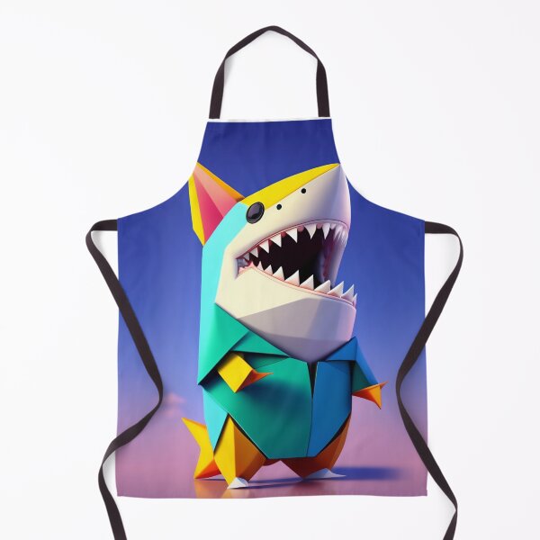 Item preview, Cute & Happy Paper Folding Shark designed and sold by FrescoDesign.