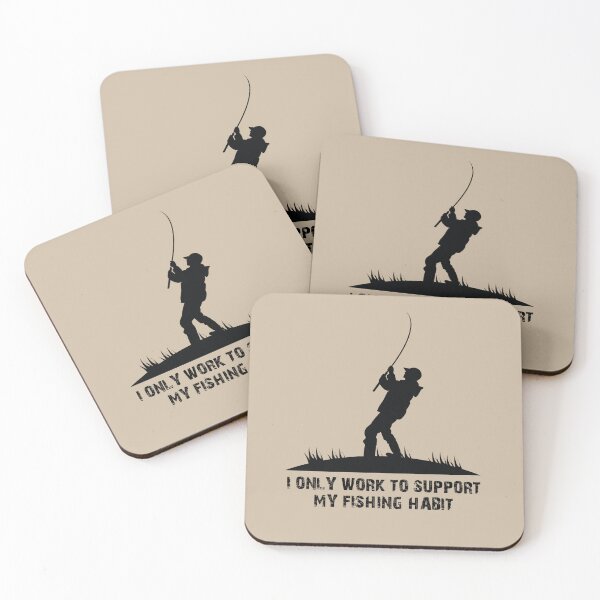 Item preview, I only work to support my fishing habit designed and sold by stripedcarpet.