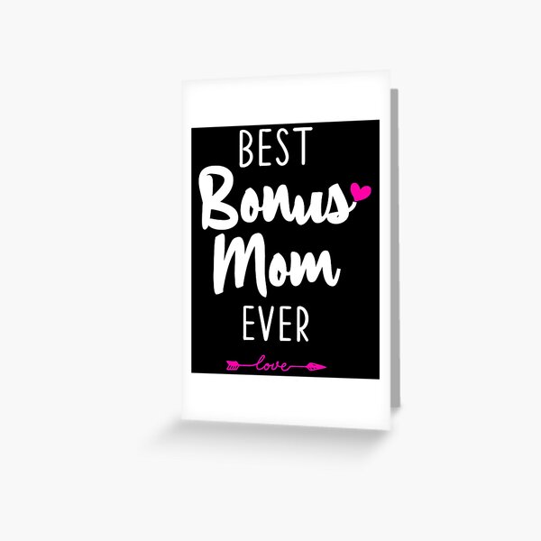 SOUSYOKYO Bonus Mom Christmas Card Gifts, Step Mom Gift Ideas, Thank You  Wallet Card for Stepmom from Daughter, I Love My Bonus Mother Wedding Day