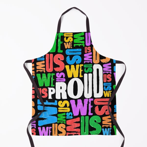 Item preview, Proud collaborative pride rainbow letterpress poster - Black designed and sold by Alisha wood.