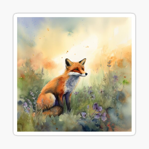 Item preview, Country Fox at Spring 03 designed and sold by artgoldenvalley.