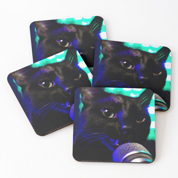Item preview, Rock Star Cat Singing In A Microphone, Cat 18 designed and sold by LesTheArt.