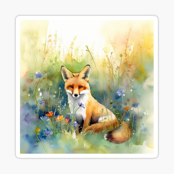 Item preview, Country Fox at Spring 05 designed and sold by artgoldenvalley.