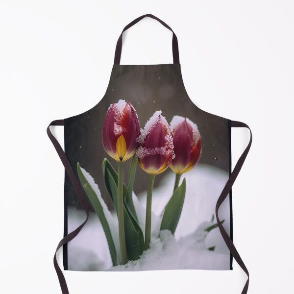 Item preview, Tulips in the snow, end of winter designed and sold by EmeraldeaArt.