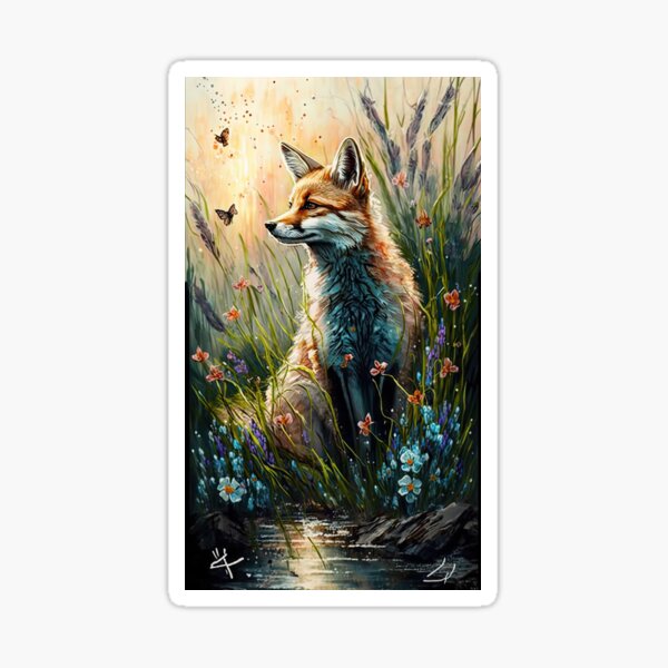 Item preview, Country Fox at Spring 07 designed and sold by artgoldenvalley.