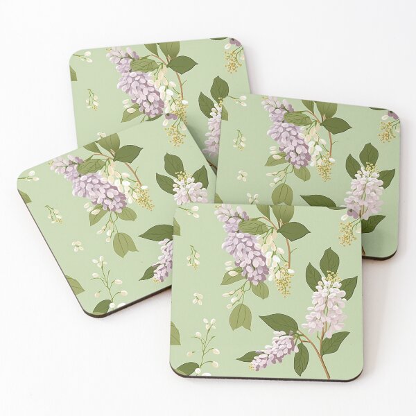Item preview, Lilac Garden: A Vibrant Array of Lilac Bush Branches and Leaves designed and sold by EmeraldeaArt.