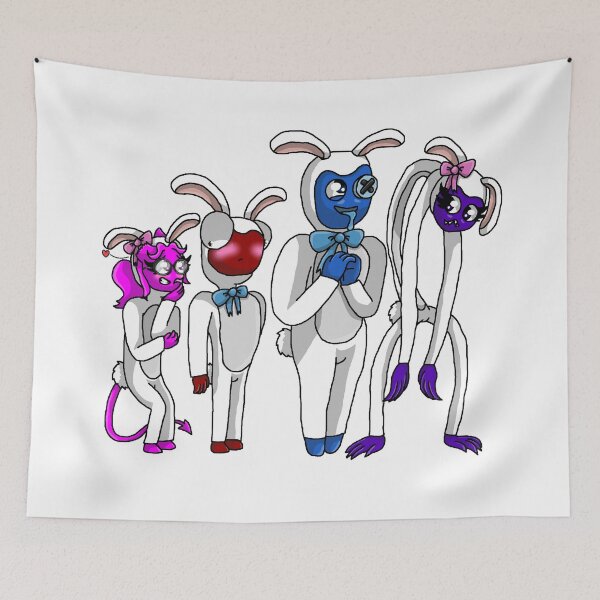 Item preview, Rainbow Friends Bunnies (Easter 2023) designed and sold by DarkDragonDeception - Claudia.